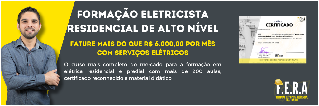 Formação Eletricista Residencial de Alto Nível - Certificado